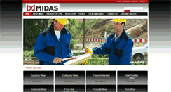 Desktop Screenshot of midassafetyclothing.com